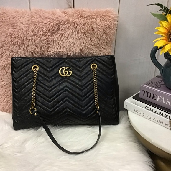 Gucci GG Marmont Leather Tote